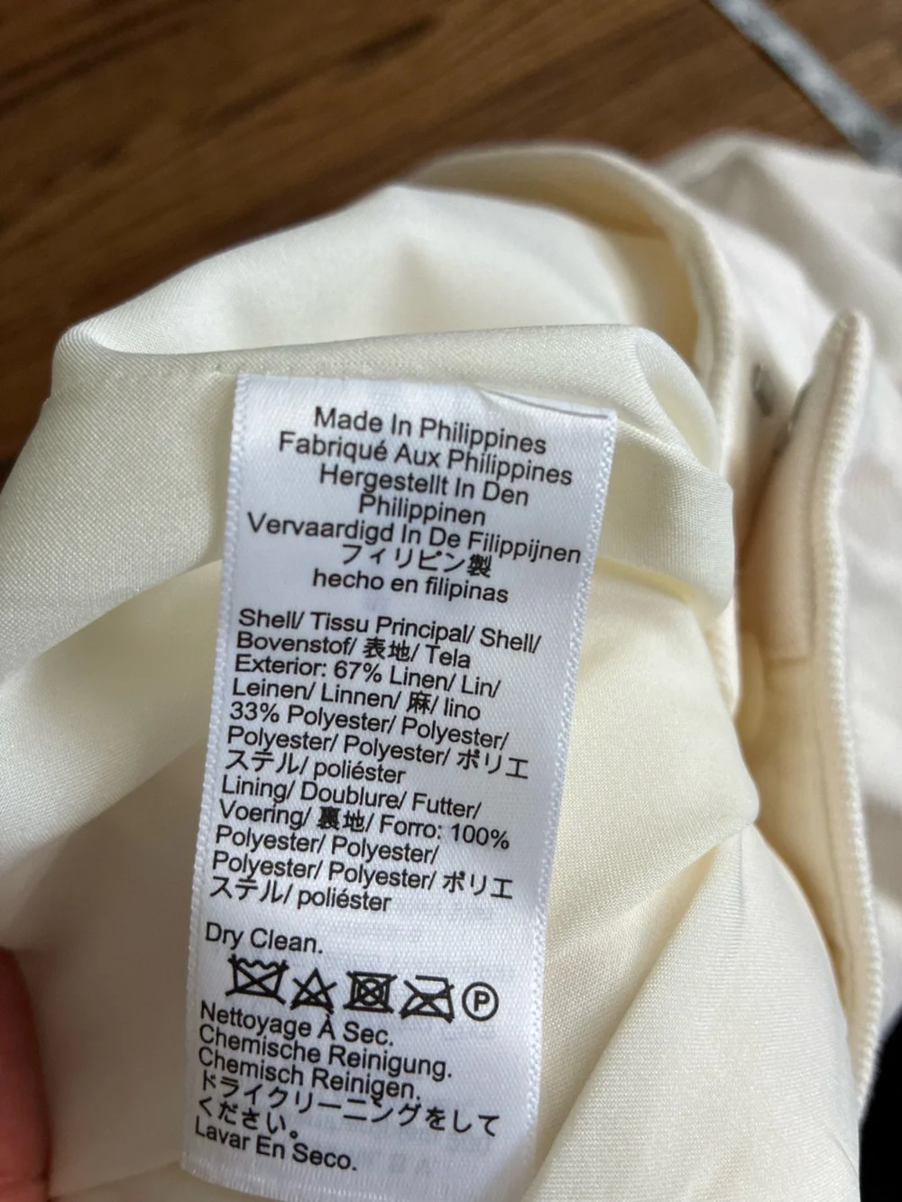 J Crew Kate Capri Linen Pants 6 White Cream Trousers Stretch